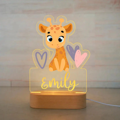 BusyTod Personalized Children Animal Night Light