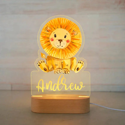 BusyTod Personalized Children Animal Night Light