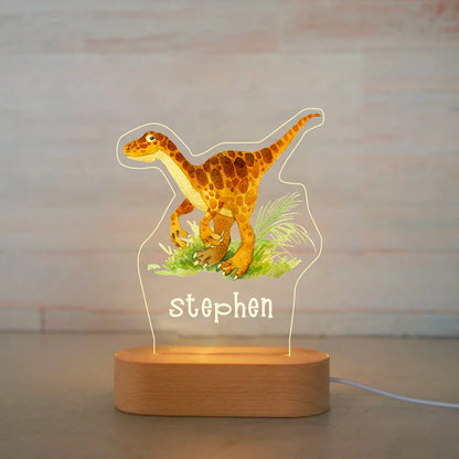 BusyTod Personalized Children Animal Night Light