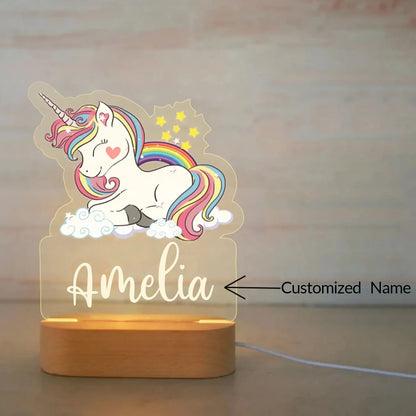 BusyTod Personalized Children Animal Night Light