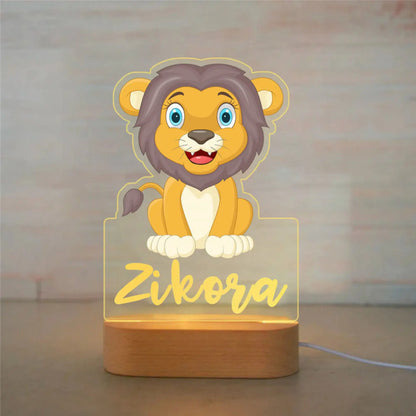 BusyTod Personalized Children Animal Night Light