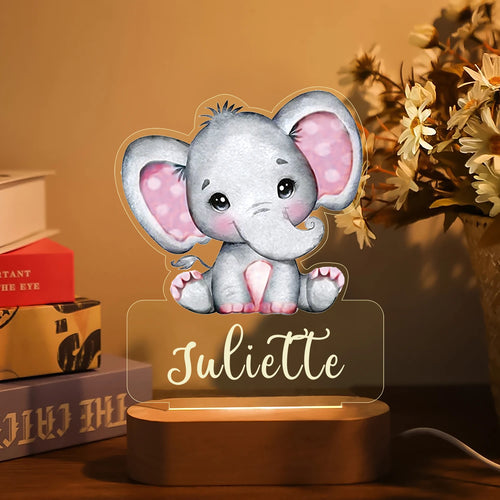BusyTod Personalized Children Animal Night Light