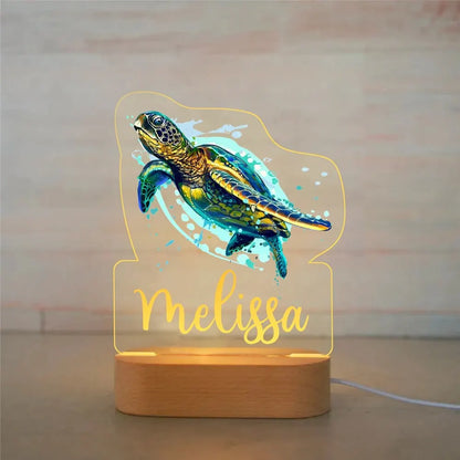 BusyTod Personalized Children Animal Night Light
